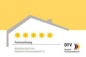 Schild Ferienwohnung 5-Sterne